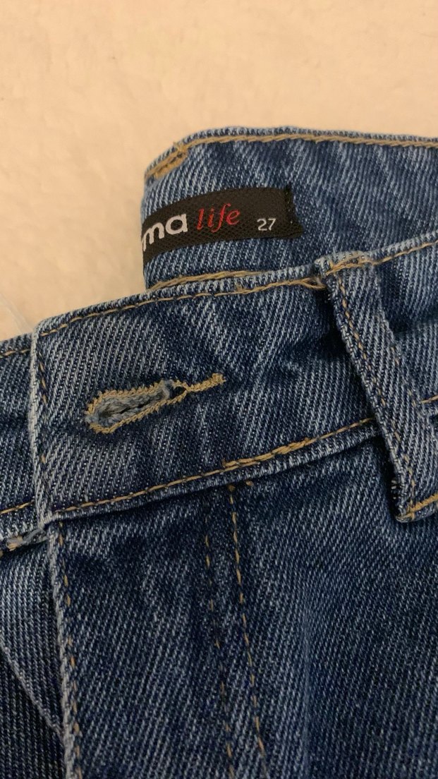 Kadın Mavi Denim Regular Fit Jean - Görsel 2