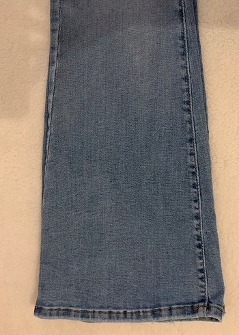 Bol Paça Pantolon,Saran,Denim Jean,High Rise Flare - Görsel 2