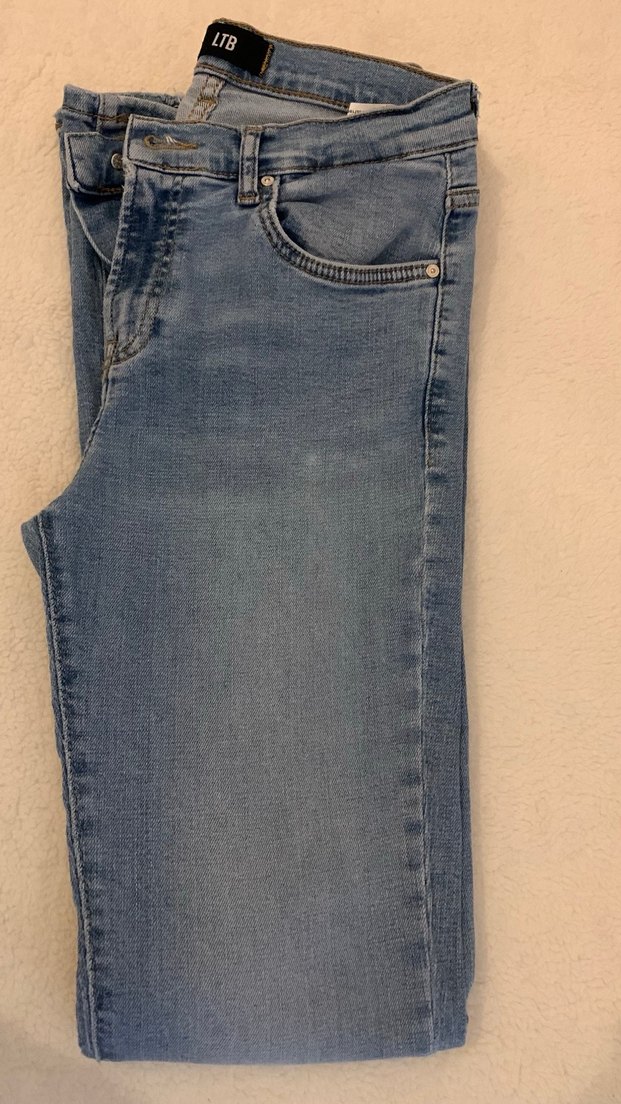 Bol Paça Pantolon,Saran,Denim Jean,High Rise Flare - Görsel 3