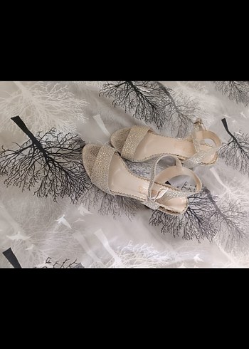 simli topuklu ayakkabı - Görsel 4