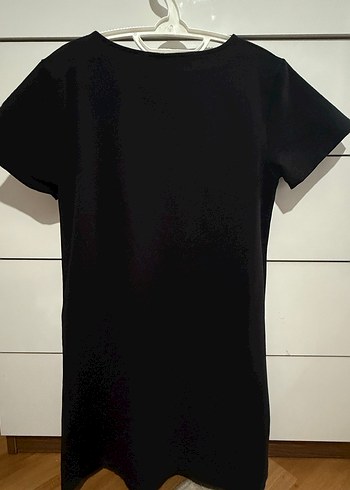 Nakışlı ve Boncuklu Siyah 
 elbise - Görsel 3