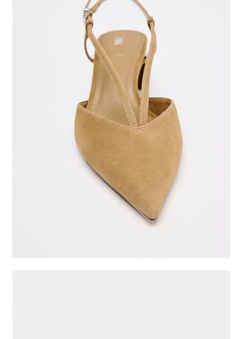38 Beden camel Renk Bej Süet Stiletto Topuklu Kadın Sandalet