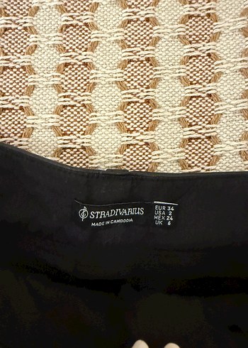 Stradivarius Stradivarius Deri Mini Şort