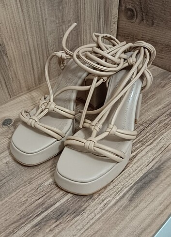 35 Beden camel Renk Platform Topuklu