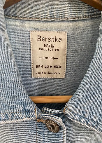 Düğmeli Mavi Kadın Denim Ceket - Görsel 2