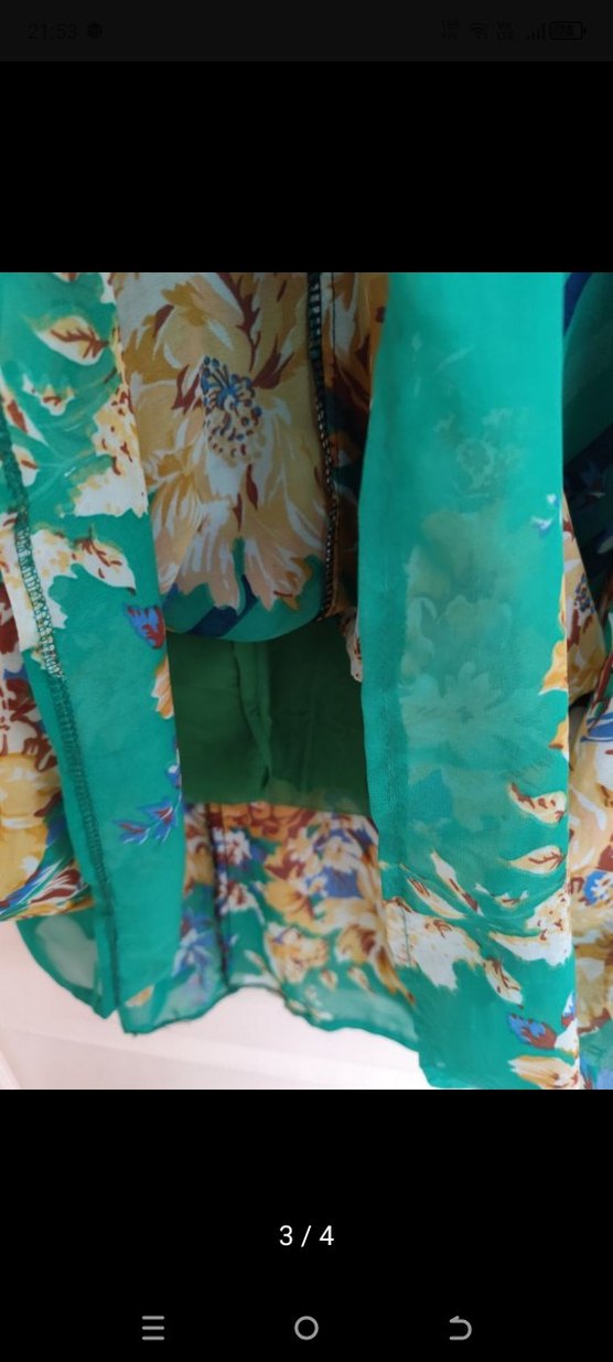 Yeşil Pilili Uzun Bohem Etek - Görsel 3