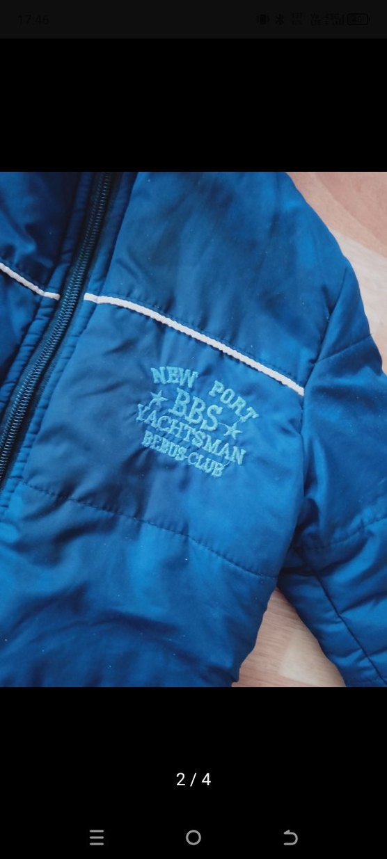 Erkek Çocuk Mavi Kapüşonlu Fermuarlı Mont - Görsel 2