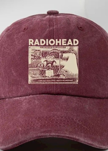 Radiohead Vintage Erkek Şapka, radiohead şapka