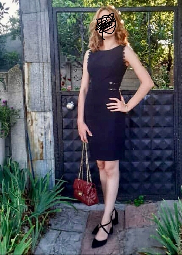 Siyah elbise - Görsel 3