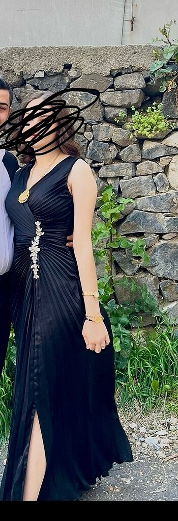 s Beden Siyah drapeli abiye
