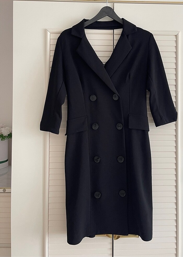 Siyah ceket elbise - Görsel 2