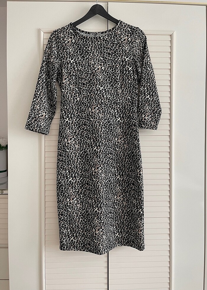 Leopar desen elbise - Görsel 2
