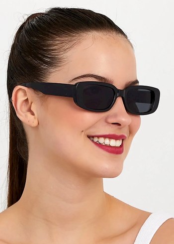 Kadın Siyah Minimalist Gözlük - Görsel 2