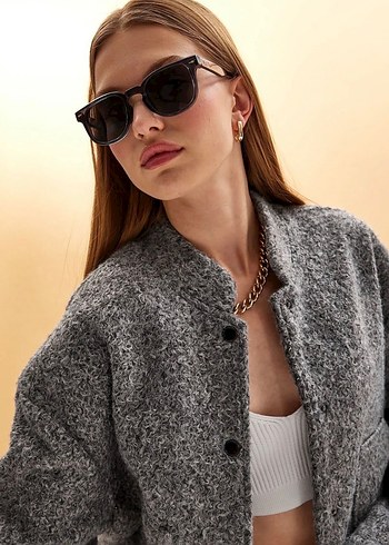 Gri Sokak Stili Kadın Gözlüğü - Görsel 2