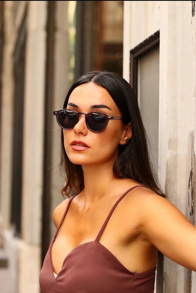 Koyu Kahverengi Kadın Gözlüğü - Görsel 2