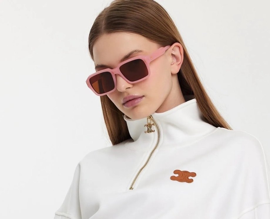 Pastel Pembe Kadın Güneş Gözlüğü - Görsel 2