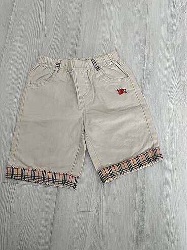 Erkek çocuk şort burberry desenli