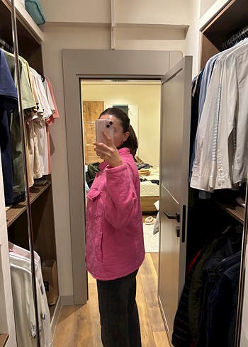 Pembe Midi Kadın Ceket - Görsel 3