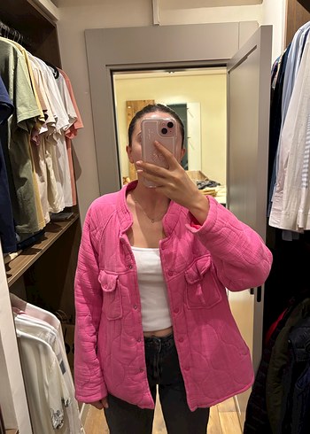 Pembe Midi Kadın Ceket - Görsel 4