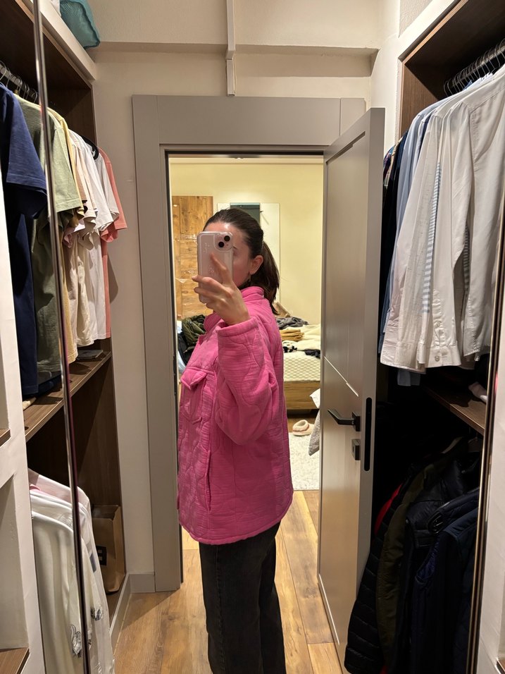 Pembe Midi Kadın Ceket - Görsel 3