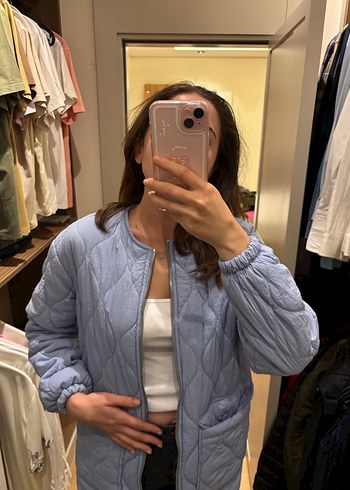 Kadın Mavi DenimCeket - Görsel 2