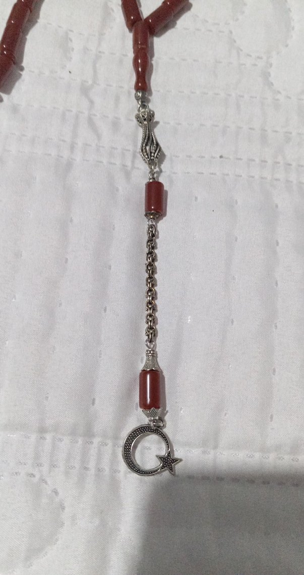 Bordo Bohem Erkek Tesbih - Görsel 3