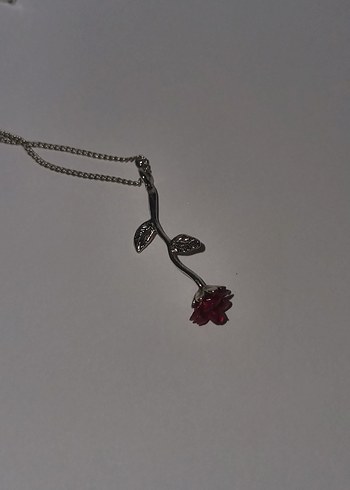 Kırmızı Gül Kolye - Görsel 4