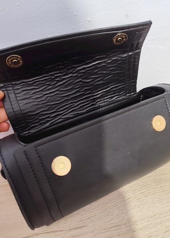 Beden Siyah Deri Kadın Clutch Cüzdan,çanta