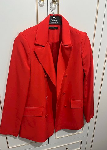 Trendyol & Milla Klasik Kırmızı Kadın Blazer Ceket