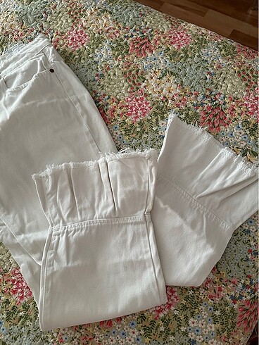 40 Beden Zara beyaz pantolon
