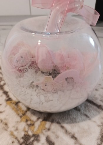  Beden pembe Renk Pembe Dekoratif Cam Küre Hoşgeldin Bebek