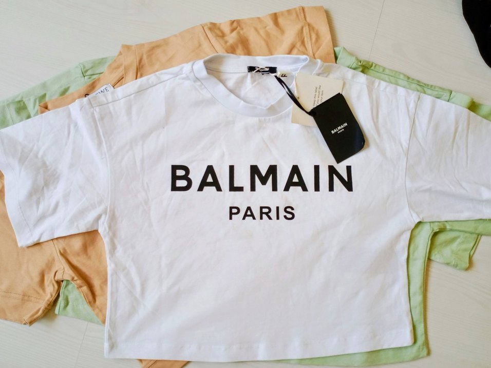 Mavi Balmain Paris Kız Tişörtü - Görsel 3