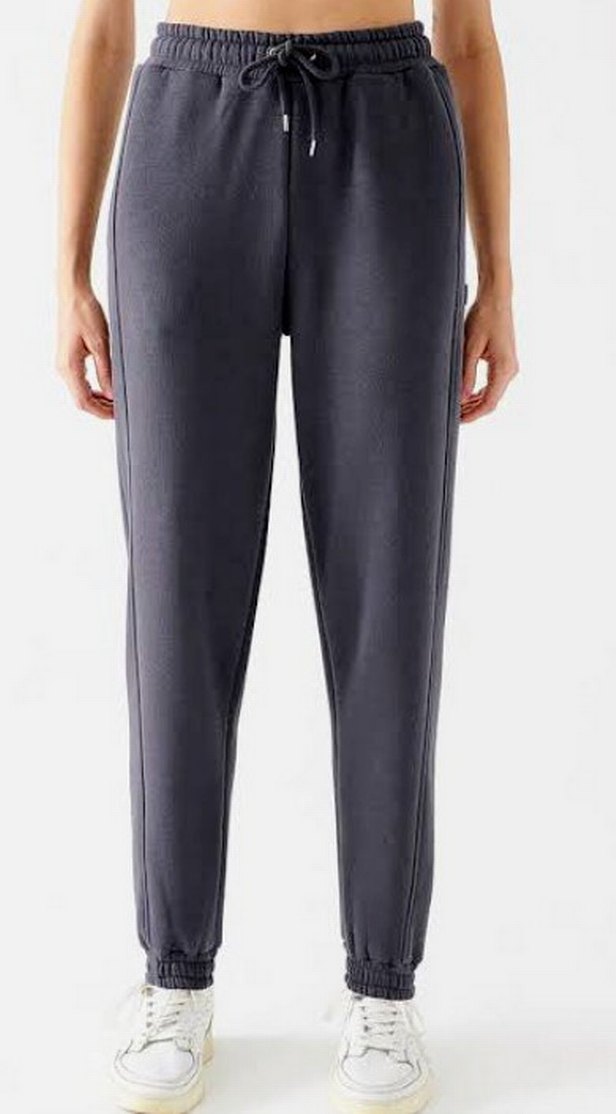 Gri Rahat Kesim Kadın Eşofman Altı - Görsel 2