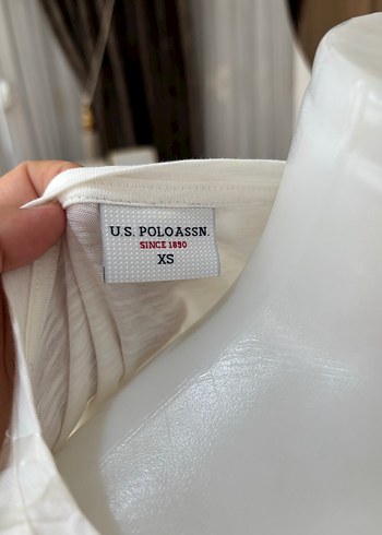 U.S Polo Assn. Dantel Detaylı Beyaz Kadın Bluz