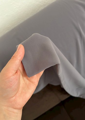 Beden Gri renk Medine ipeği şal