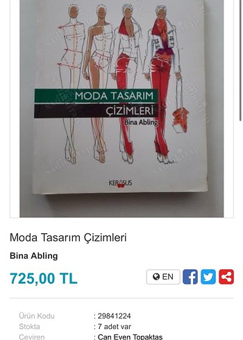 Moda Tasarım Çizimleri Kitabı - Bina Abling