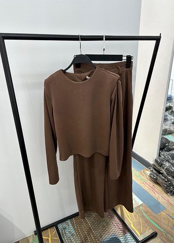 OYSHO CAPPUCCINO RENK VATKALI TAKIM - Görsel 2