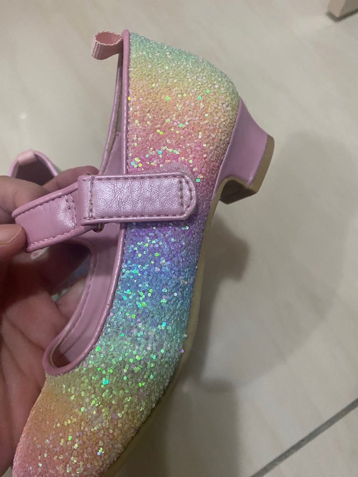 H&M Kiz Cocuk Topuklu Simli Ayakkabi - Görsel 2