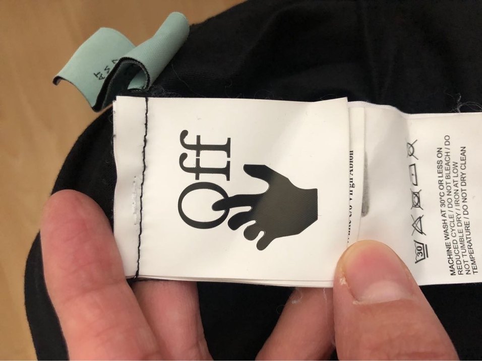 Off White Erkek Siyah Baskılı Kısa Kollu Tişört - Görsel 5