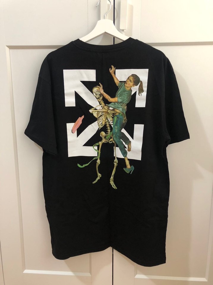 Off White Erkek Siyah Baskılı Kısa Kollu Tişört - Görsel 2