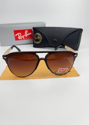 Yeni Sezon Ray-Ban Klasik Kahverengi Erkek Güneş Gözlüğü - Görsel 3