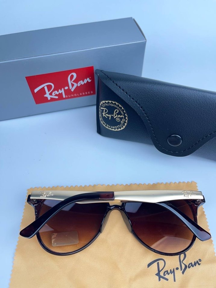 Yeni Sezon Ray-Ban Klasik Kahverengi Erkek Güneş Gözlüğü - Görsel 5
