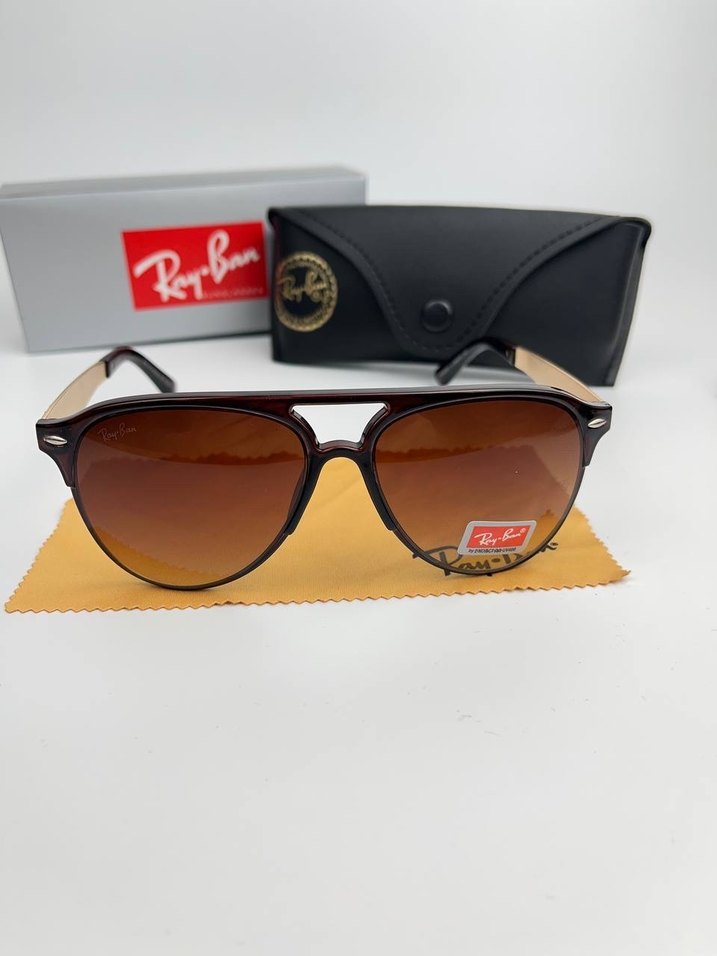 Yeni Sezon Ray-Ban Klasik Kahverengi Erkek Güneş Gözlüğü - Görsel 3