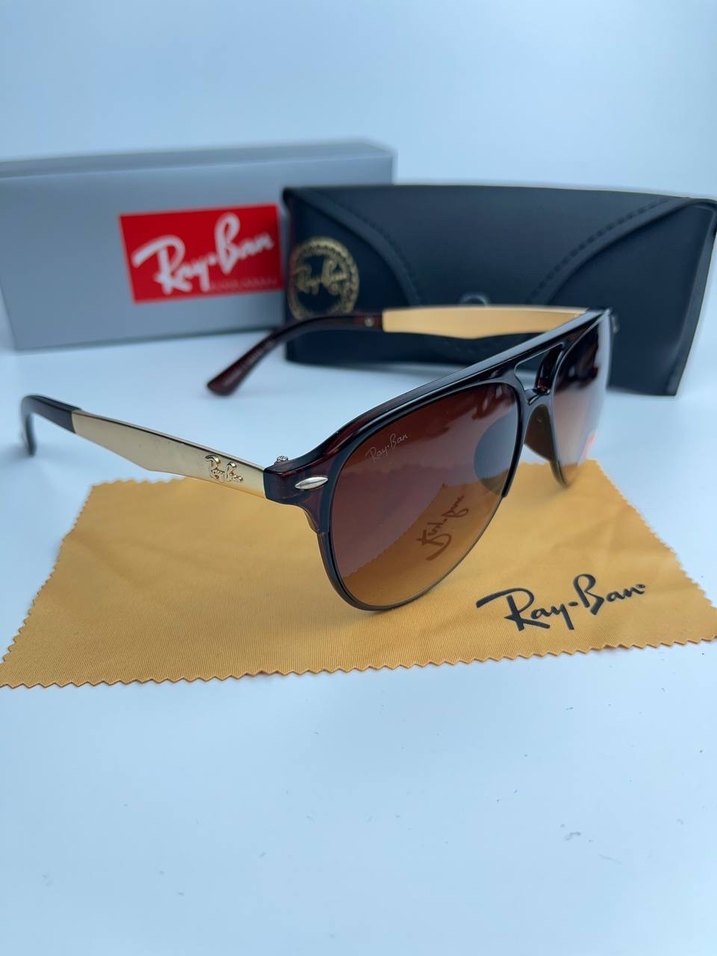 Yeni Sezon Ray-Ban Klasik Kahverengi Erkek Güneş Gözlüğü - Görsel 2