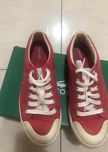 Lacoste Kırmızı Bağcıklı Kadın Spor Ayakkabı