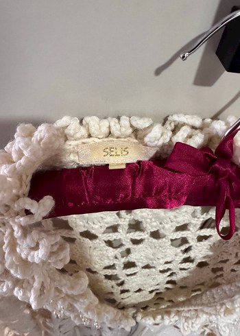 Dantel Detaylı Beyaz Örgü Kadın hırka - Görsel 2