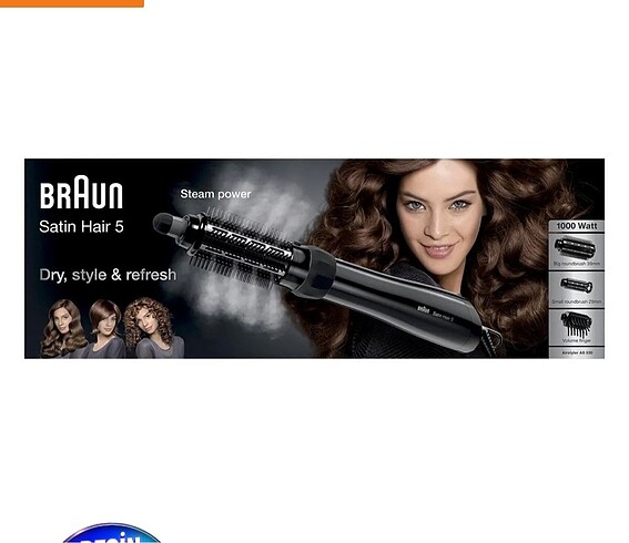 Braun Satin Hair 5 AS530 3 Başlıklı Saç Şekillendirici