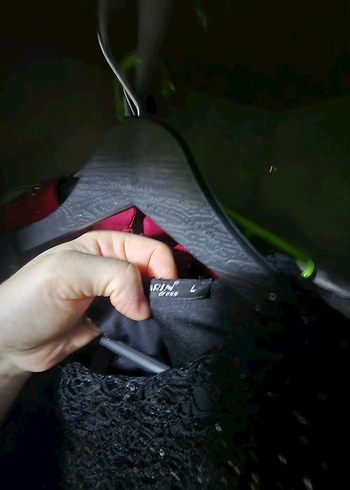 Uzun Kollu Siyah Gotik Kadın Elbise - Görsel 4