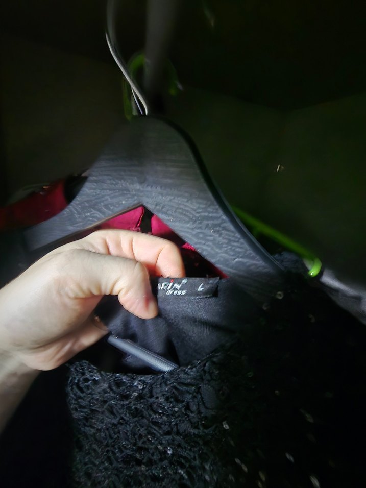 Uzun Kollu Siyah Gotik Kadın Elbise - Görsel 4