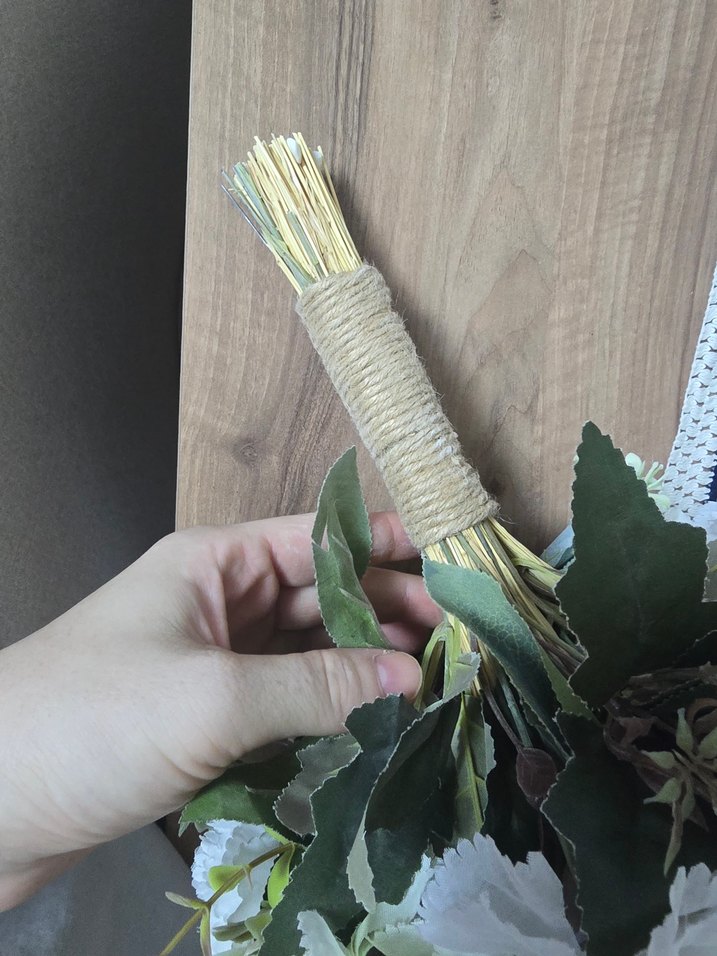 Bohem Düğün Buketi Beyaz ve Pastel Renkli - Görsel 4